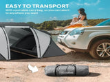4-6 Man UV Protection Camping Tent - Charcoal Grey and White T3398P348659