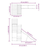 Outdoor Playset Impregnated Wood Pine 3157014