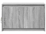 Sideboard with LED Grey Sonoma 72x34x61 cm Engineered Wood 852178