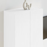 TV Wall Cabinet White 59.5 x 31 x 80 cm Engineered Wood 892359