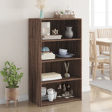 Highboard Brown Oak 70x41x124 cm Engineered Wood 846410