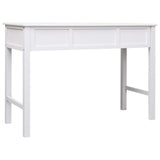Writing Desk White 110x45x76 cm Wood 284155