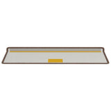 Self-adhesive Stair Mats Striped 15 pcs Brown 65 x 21 x 4 cm 42011450