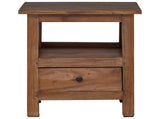 Bedside Table Brown 41 x 30 x 50 cm Solid Mahogany Wood 42012386