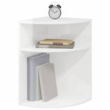 End Table High Gloss White 39.7 x 39.7 x 60 cm Engineered Wood 891134