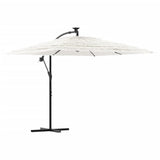 Garden Parasol with Steel Pole White 246x246x230 cm 4005077