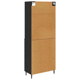 Highboard with Drawer Black Oak 69.5 x 34 x 180 cm 3416141