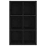 Book Cabinet/Sideboard Black 66x30x98 cm Engineered Wood 800343