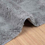Shaggy Rug High Pile NAVARRA Light Grey 240x240 cm Polyester 4102890