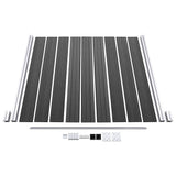 Fence Panel Set WPC 1737x186 cm Black 3070437