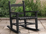 Rocking Chair for Children Black Solid Wood Poplar 4008879