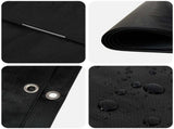 Tarpaulin with Eyelets Anthracite Grey 8 x 8 m 260 gsm PE 42039476
