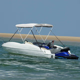 3-bow Bimini Top with Mesh Sidewalls 183xx137 cm 94841