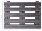 Plant Trolleys 4 pcs Grey 30x30x7,5 cm WPC 3143926