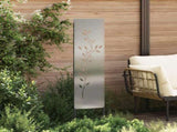 Garden Privacy Screen Silver 32 x 140 cm Galvanised steel 876257