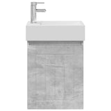 Bathroom Vanity Unit with Tap Concrete Grey 45.5 x 25.5 x 84 cm 889484