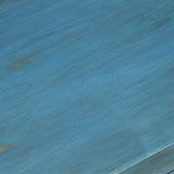 Bedside Table Solid Mango Wood 40x30x50 cm Blue 246150