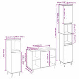 Bathroom Furniture Set 3 pcs Artisan Oak Engineered Wood 3378508