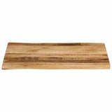 Table Top Live Edge 70x60x3.8 cm Solid Wood Rough Mango 370691