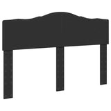 Bed Frame with Headboard Black 140 x 200 cm Engineered Wood 3413185