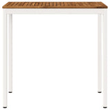 Garden Bar Table Natural and White 108.5 x 55 x 105 cm 901341