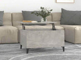 Coffee Table Concrete Grey 60x44,5x45 cm Engineered Wood 819576
