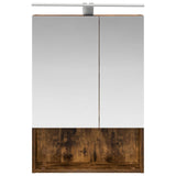 Bathroom Mirror Cabinet with Shelf Smoked Oak 50 x 14.5 x 70 cm 889211