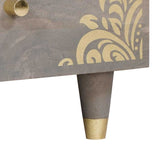 Coffee Table with Drawer Grey 80 x 54 x 40 cm Solid Mango Wood 4018785