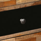 Side Cabinet with 6 Drawers Solid Reclaimed Teak 70x30x76 cm 245405