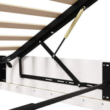 Ottoman Bed Frame White 160 x 200 cm Solid Pine Wood 3418757