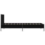Bed Frame without Mattress Black 100x200 cm 845522