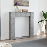 Fireplace Surround Concrete Grey 100x20x100 cm Engineered Wood 854574