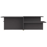 Coffee Tables 2 pcs Grey 111.5x50x33 cm Engineered Wood 805566