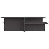 Coffee Table Set of 2 Grey Engineered wood Medium Coffee Table 805566