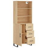 Highboard Sonoma Oak 69.5x34x180 cm Engineered Wood 3189472