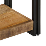 Tv Stand Natural wood Solid Mango Wood and Powder-Coated Iron 247808