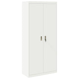 Storage Cabinet White 90 x 40 x 200 cm Steel 3406177