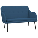 Bench Blue 110x76x80 cm Fabric 351490