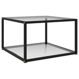 Coffee Table Transparent 60x60x35 cm Tempered Glass 322887
