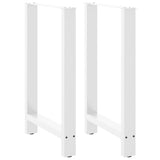 Bar Table Legs White 2 pcs 60x cm Steel 4013333