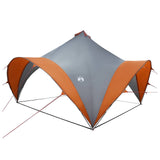 Party Tent with Roof Grey and Orange 400 x 400 x 320 cm 42028617