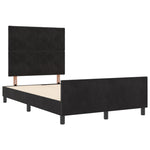 ZNTS Black Velvet Bed Frame 120x200 cm 3345001