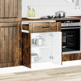 Kitchen Base Cabinet Lucca Smoked Oak Engineered Wood 853732