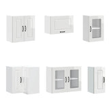 11 Piece Kitchen Cabinet Set Kalmar Gloss White Engineered Wood 3314883