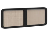Headboard with Headboard Black 120 x 55 x 3 cm Rattan 42011569