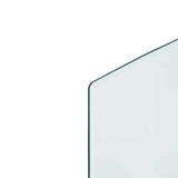 Fireplace Glass Plate Transparent 120 x 50 cm Glass 353878