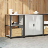 Kitchen Storage Set HATTEM 2 pcs Silver Stainless Steel 3392684