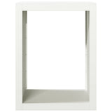 Firewood Rack White 60x40x80 cm Steel 850997