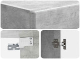 Cabinet Set 2 pcs Concrete Grey Engineered Wood 3416874