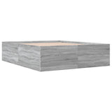 Bed Frame without Mattress Grey Sonoma 150x200 cm 3280921